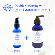 Double Cleansing With IGNITE Exfoliating Cleanser Duo