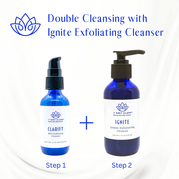 Double Cleansing With IGNITE Exfoliating Cleanser Duo