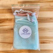 Gentle Scrub Mesh Soap Bag Bundle